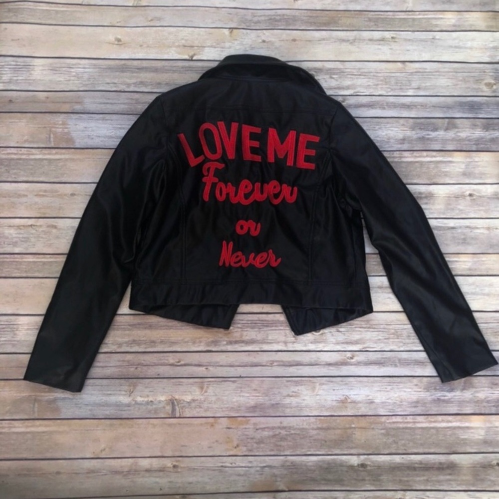 PrettyLittleThing Love Me Forever Biker Jacket - Picture 3 of 4